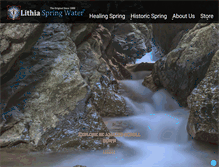 Tablet Screenshot of lithiaspringwater.com